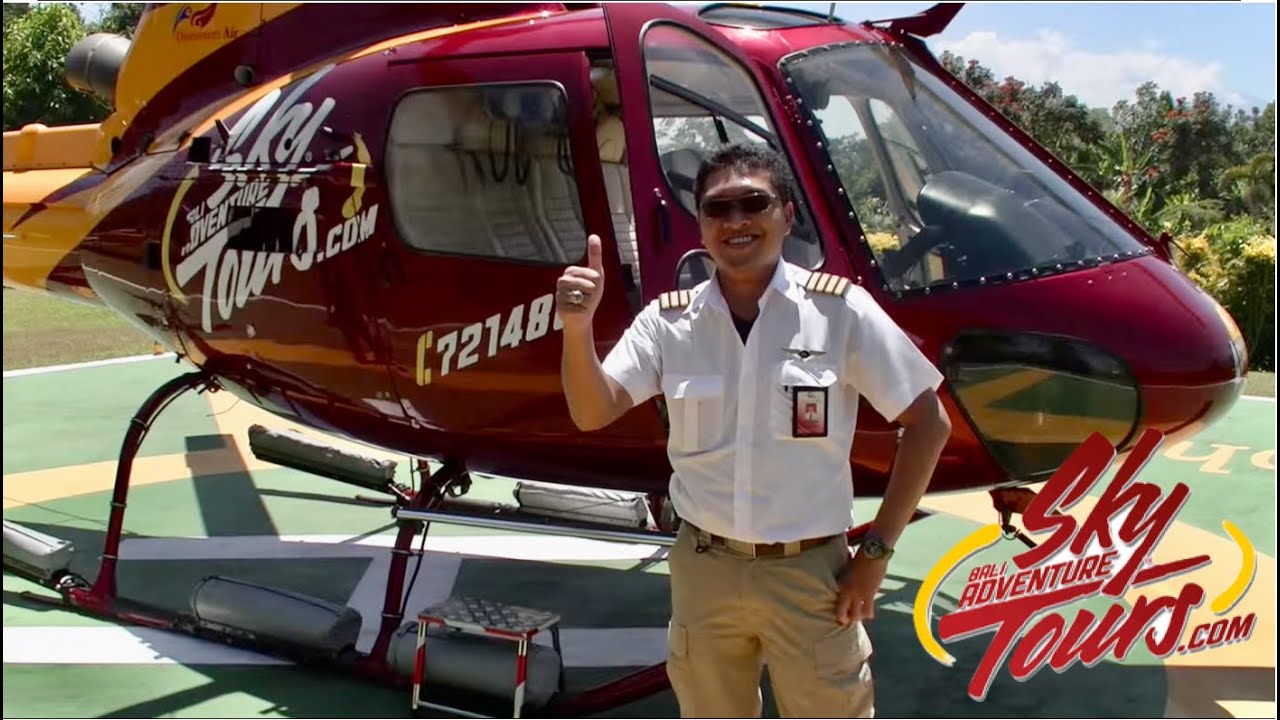 Bali - Eurocopter AS350B2 (PK-HVJ) Mount Batur Volcano flight 