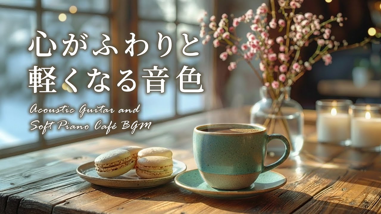 【作業用・癒しBGM】心がふわりと軽くなる、穏やかなギター&ピアノのリラックスBGM｜作業用・勉強用・読書・癒しのカフェ音楽 #cafebgm #chill