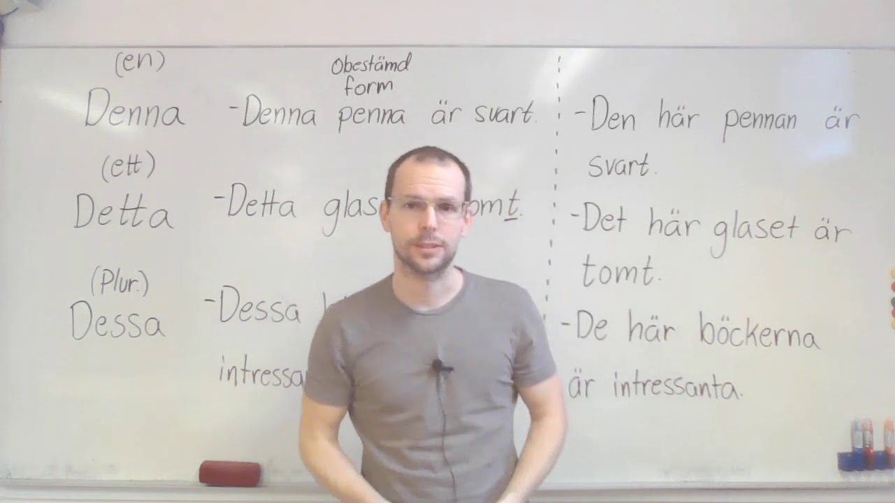 Denna, detta, dessa (demonstrativa pronomen)