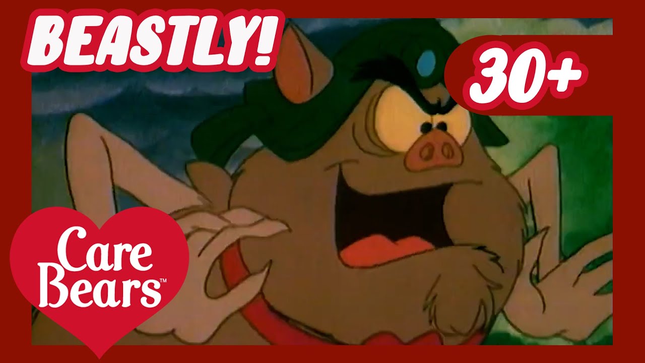 @carebears - Beastly's Dastardly Deeds | 30+ Mins Care Bears Classic Compilation | Cartoons for Kids