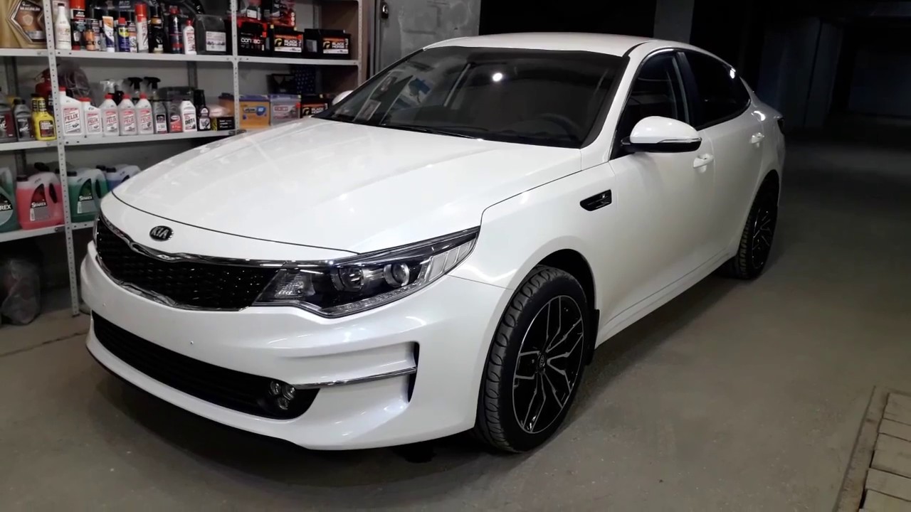 Kia Optima 2019 г. в. Установка 2х камер. Магнитола 2 DIN в стиле Тесло.