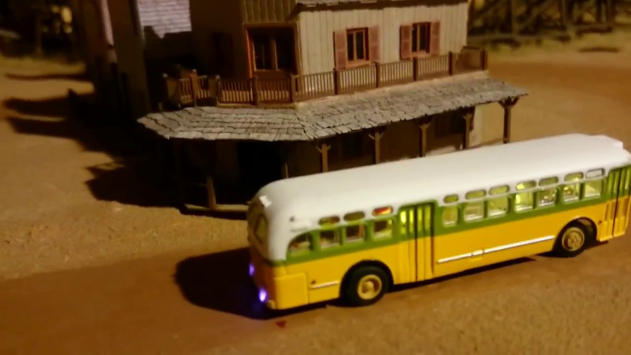 1:160 N GMC TDH4512 Bus OpenCar-System BiDIB RF-Basis Rocrail