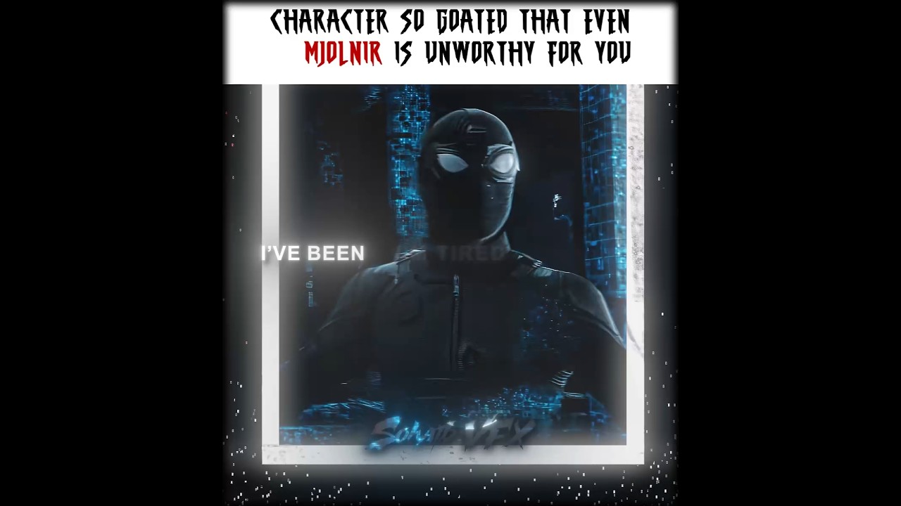 Character So Goated That Even Mjolnir Is Unworthy For You - Spider-Man Edit | FUNK UNIVERSO (slowed)
