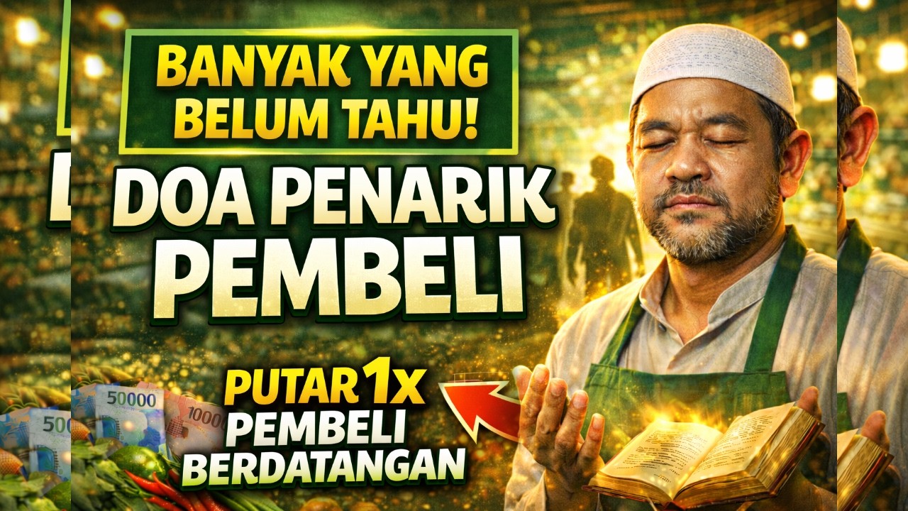 Putar 1x! Doa Pelaris Dagangan, Rezeki Mengalir Deras Tanpa Henti