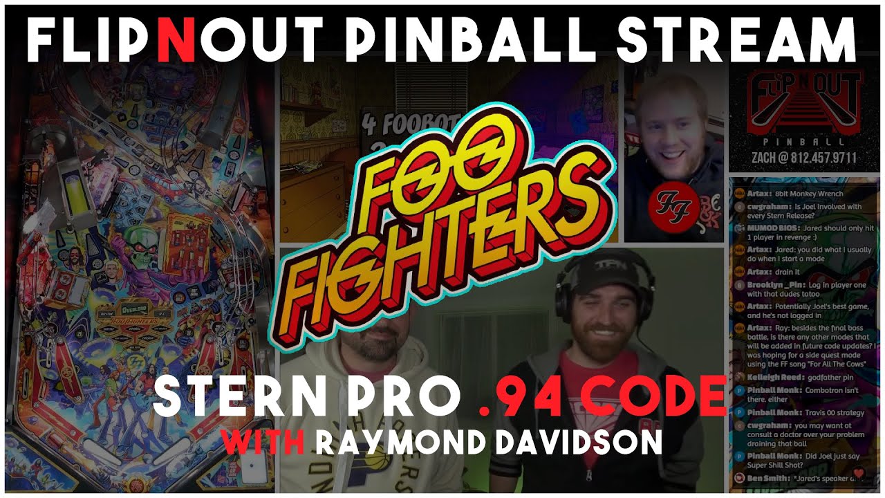 🔴LIVE - Foo Fighters Pro Pinball with Programmer Raymond Davidson!!