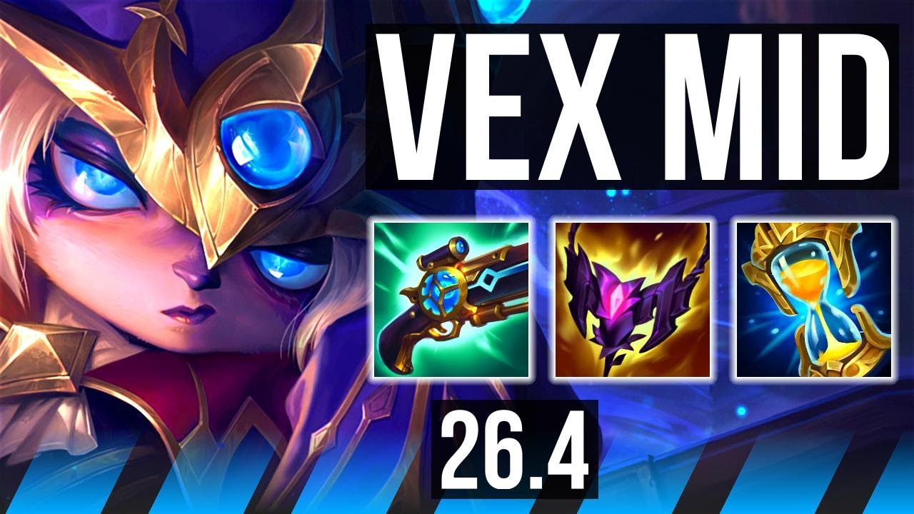 VEX vs ZED (MID) | Good KDA: 17/1/6 | EUW Master | 26.4