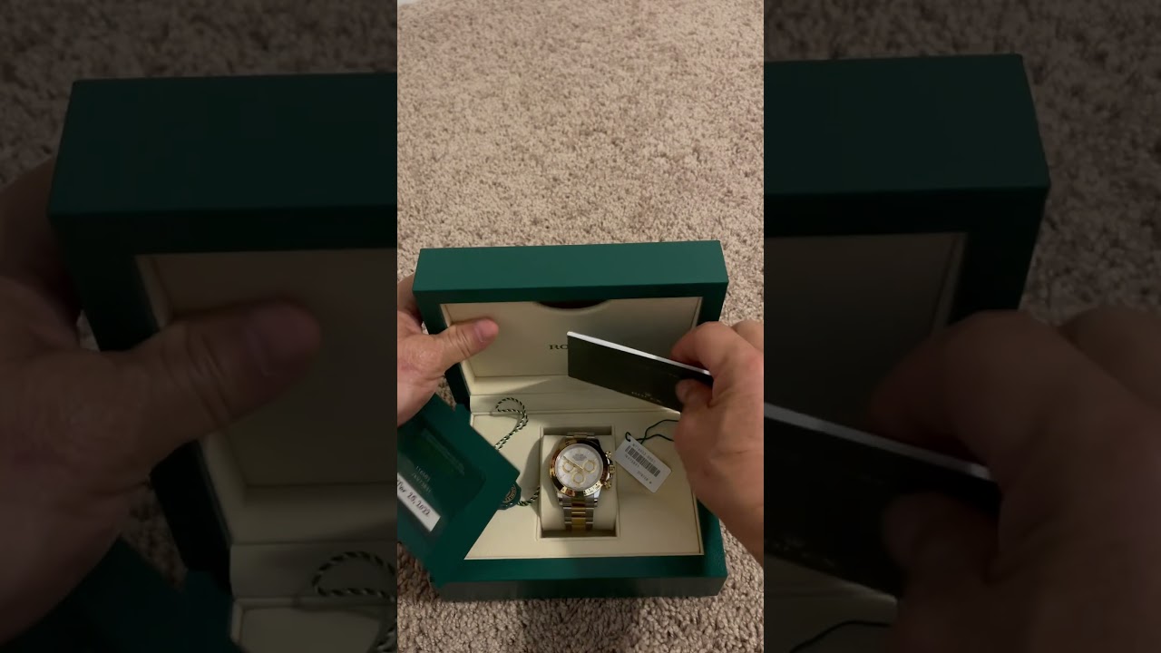 Rolex Daytona 40mm, two tones yellow Rolesor