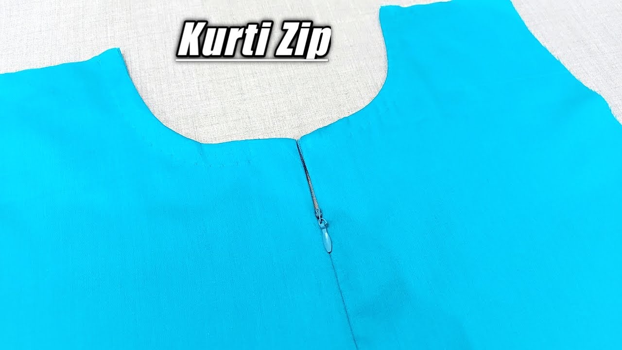 कुर्ती में Zip लगाने का सबसे आसान तरीका | Attach Gum/Invisible Zip on Kurti/Blouse