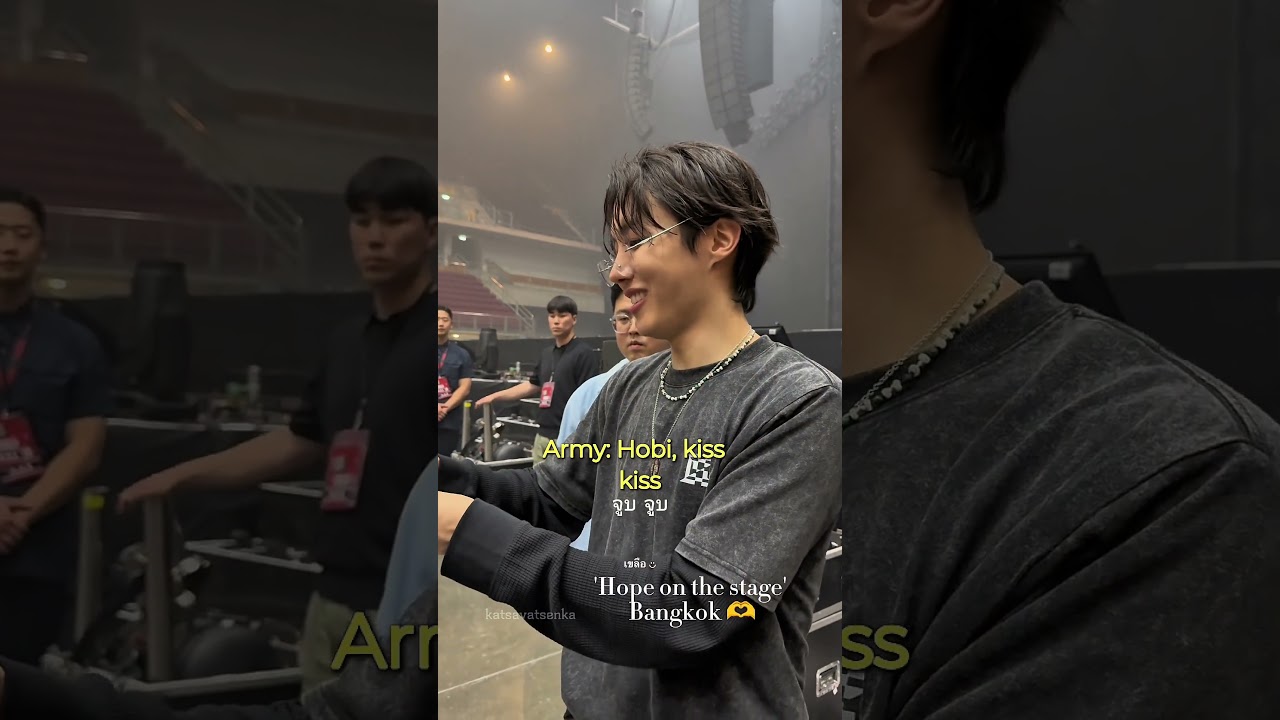 J-hope cute imitating Army in Bangkok 😅🫶 #hos_tour #hopeonthestage #btsjhope