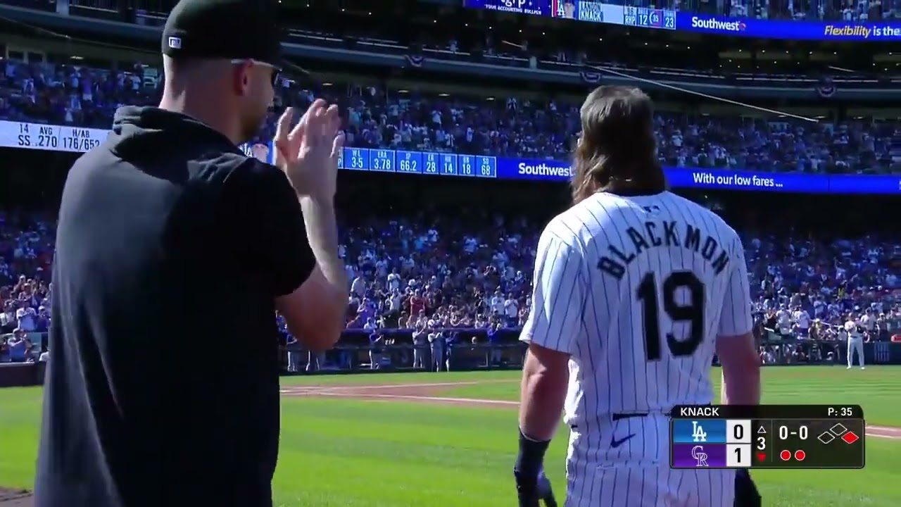 Charlie Blackmon Singles in Final Career At-Bat!