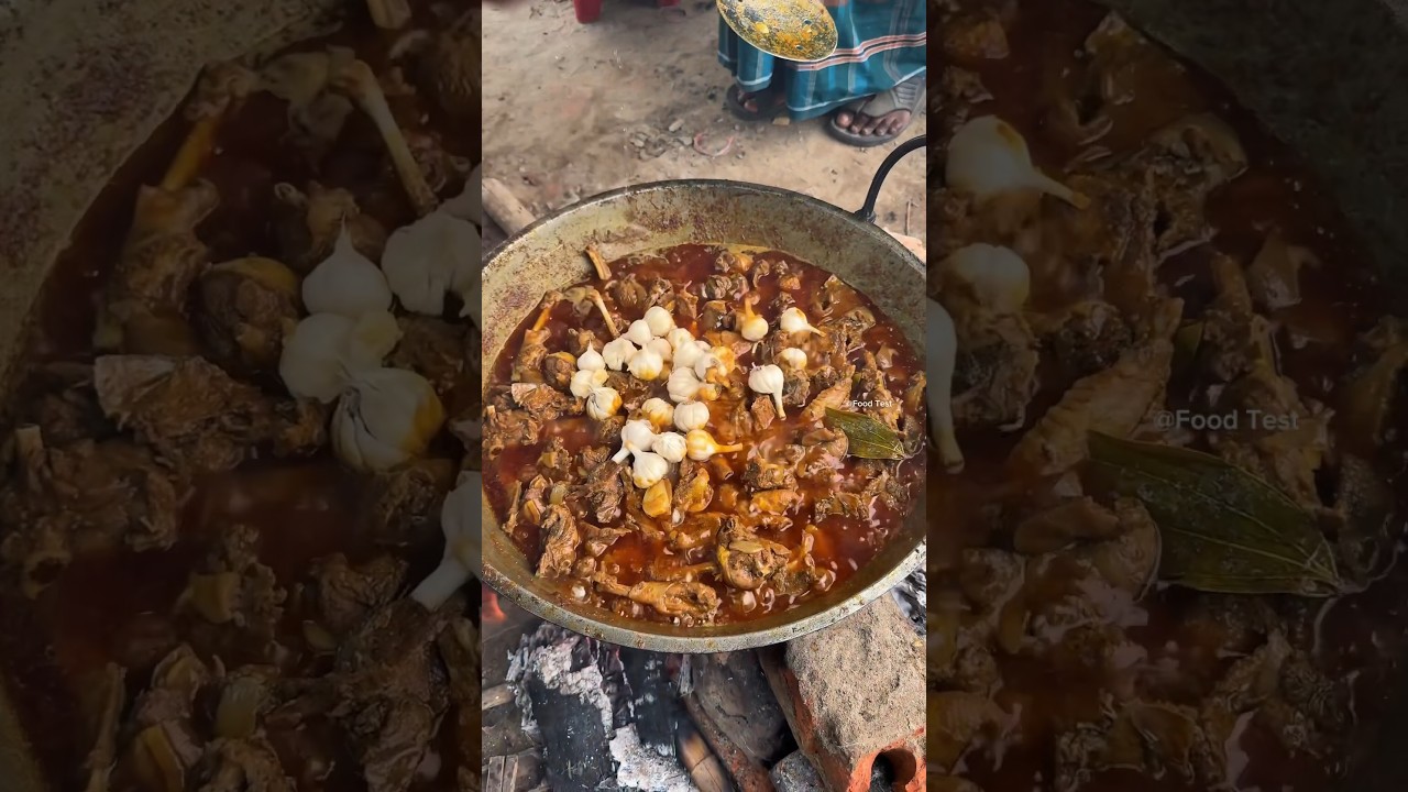Spicy Duck Curry ( Hash Bhuna) Recipe - Street Food #shorts