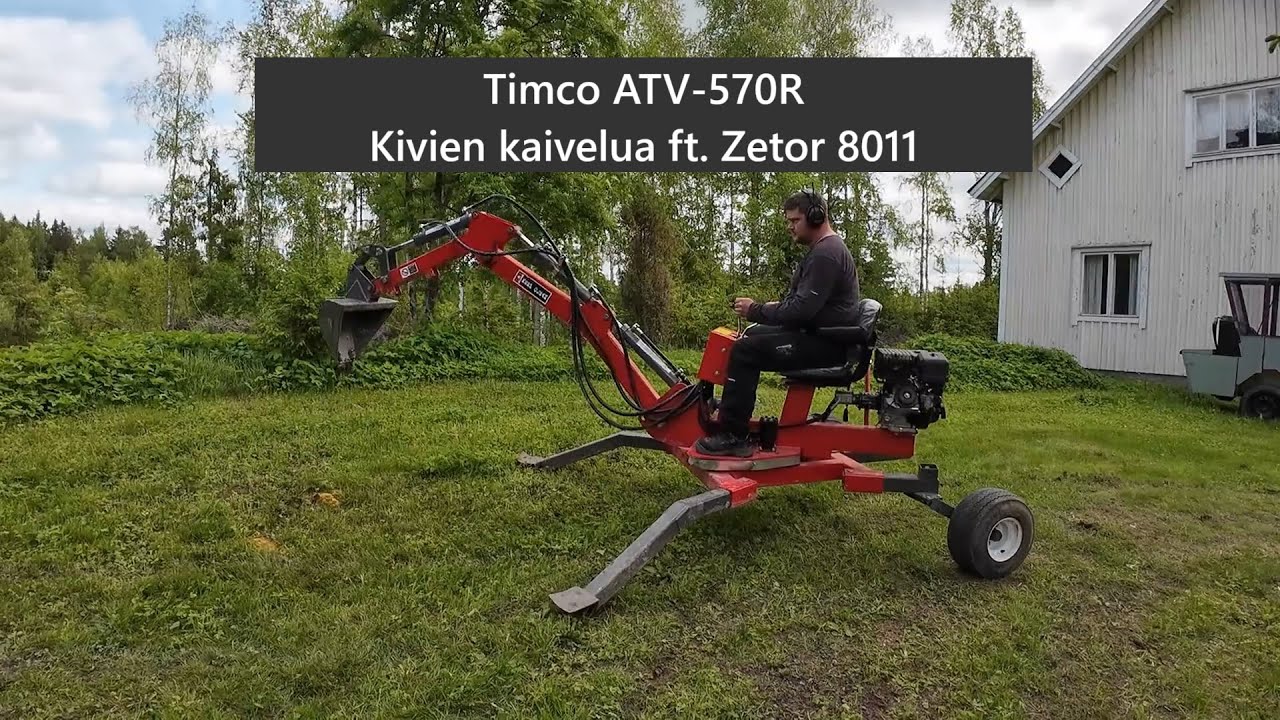 Timco ATV-570R - Kivien kaivelua feat. Zetor 8011