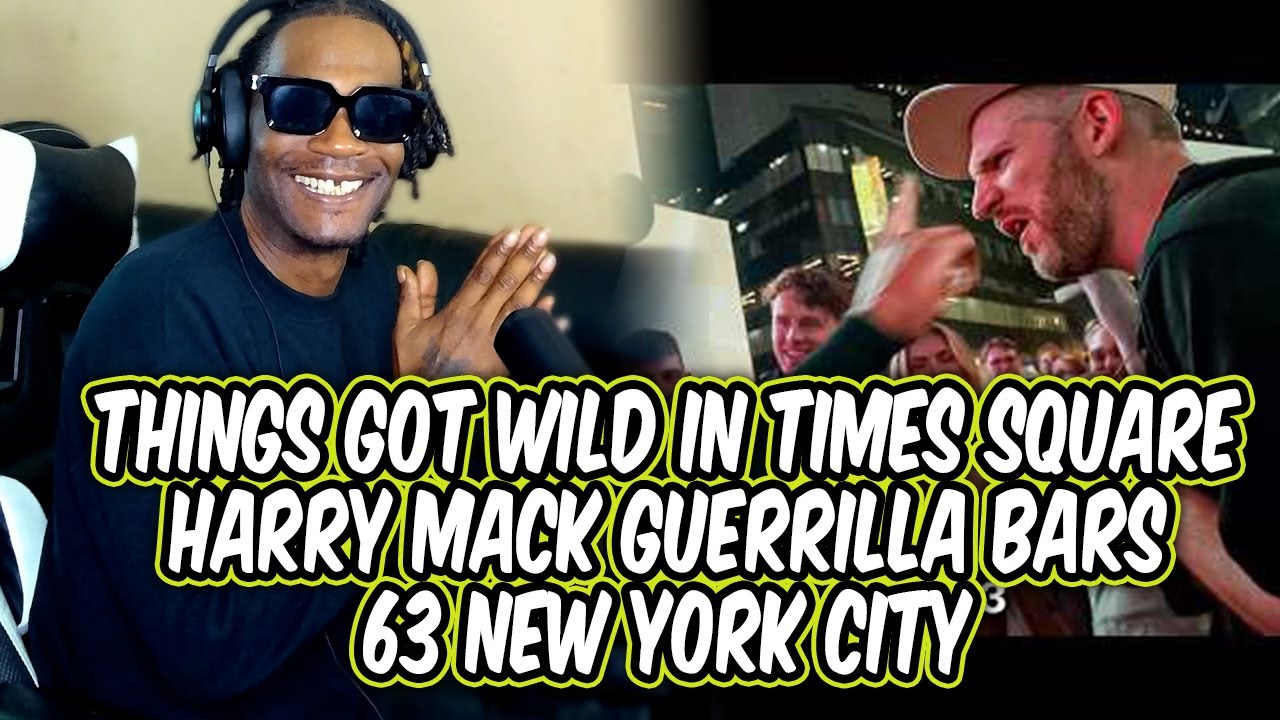 HoodFacts TV Reacts to | Things Got WILD In Times Square - Harry Mack Guerrilla Bars 63 New York Cit