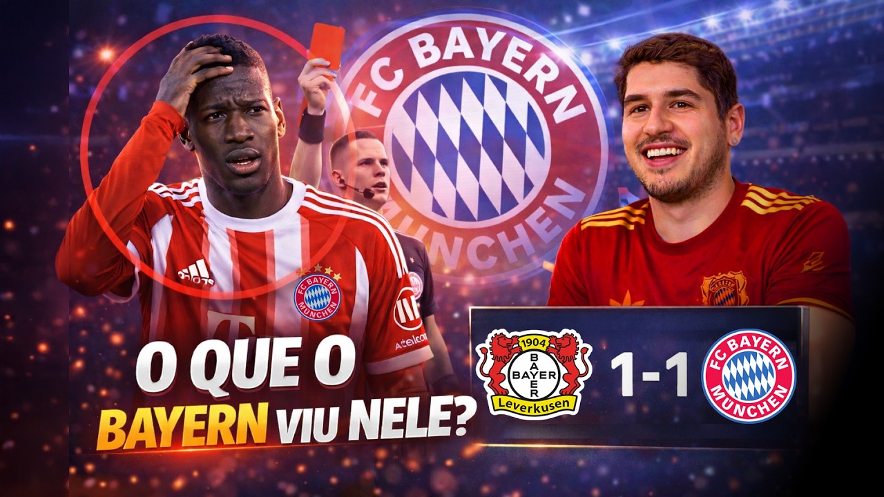 LUIS DIAZ HERÓI e VILÃO em ATUAÇÃO RIDÍCULA de NICOLAS JACKSON na BUNDESLIGA! LEVERKUSEN 1x1 BAYERN