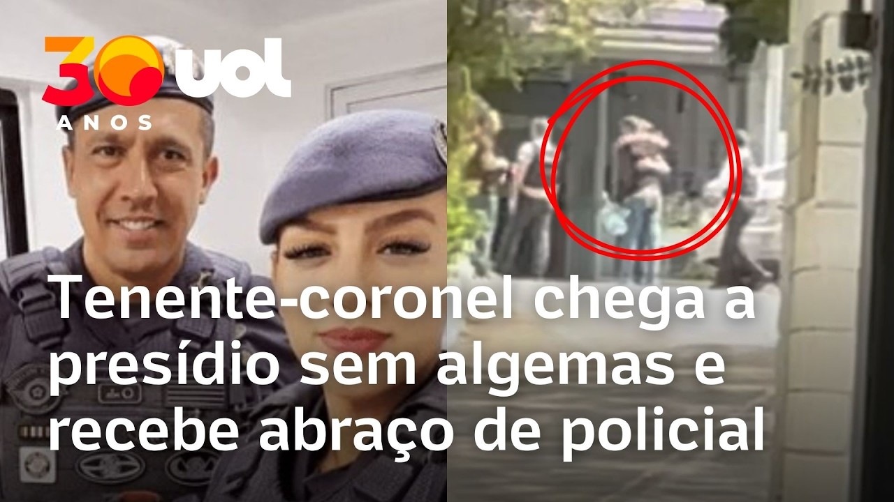 V&iacute;deo mostra recep&ccedil;&atilde;o de tenente-coronel acusado de matar esposa PM em pres&iacute;dio de S&atilde;o Paulo