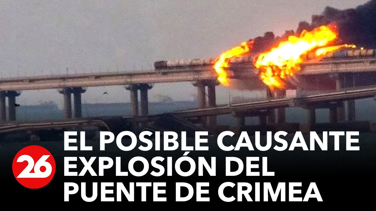 Dron submarino podría haber causado la explosión en el puente de Crimea