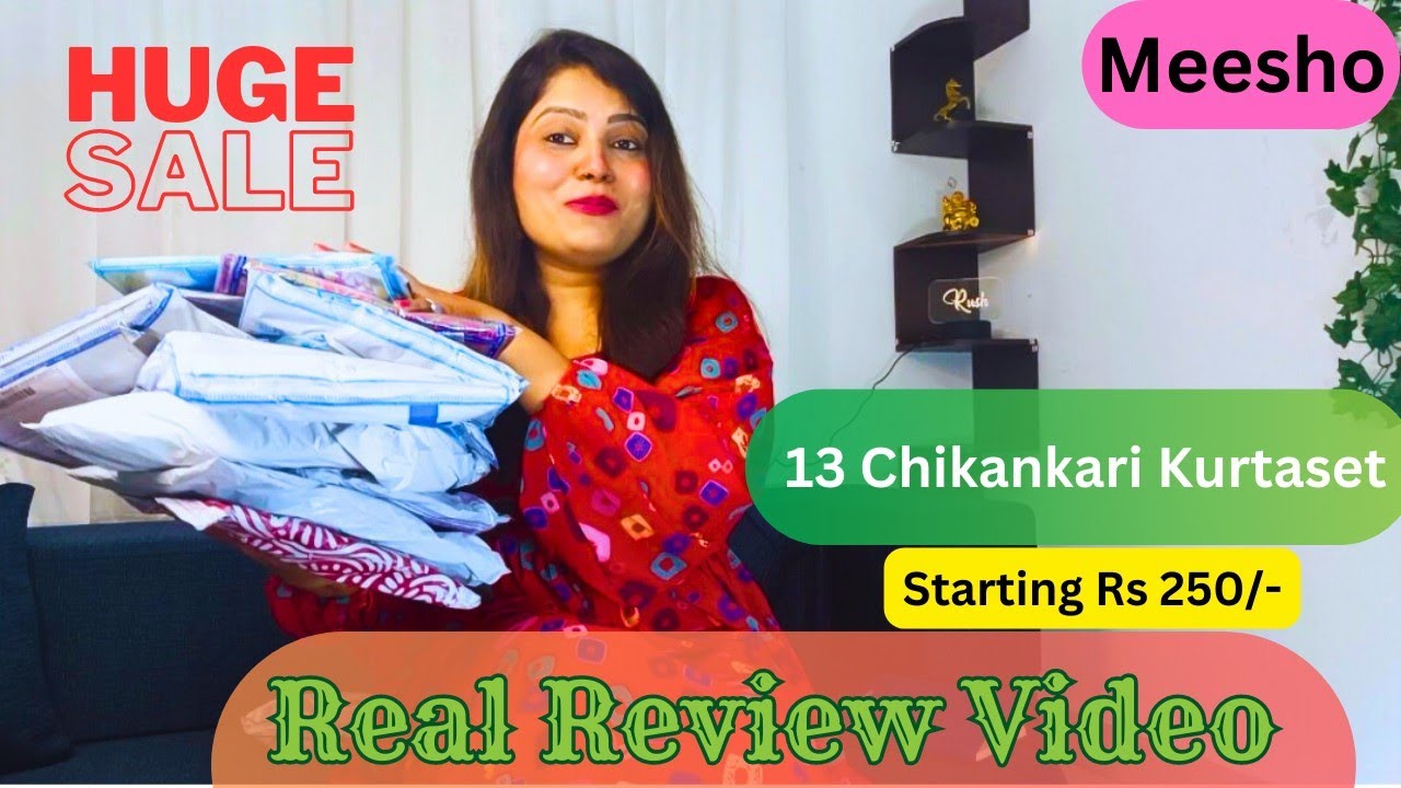 *My First Chikankari kurtaset *honest Review #meeshochikankarikurti #chikankari #chikankarianarkali
