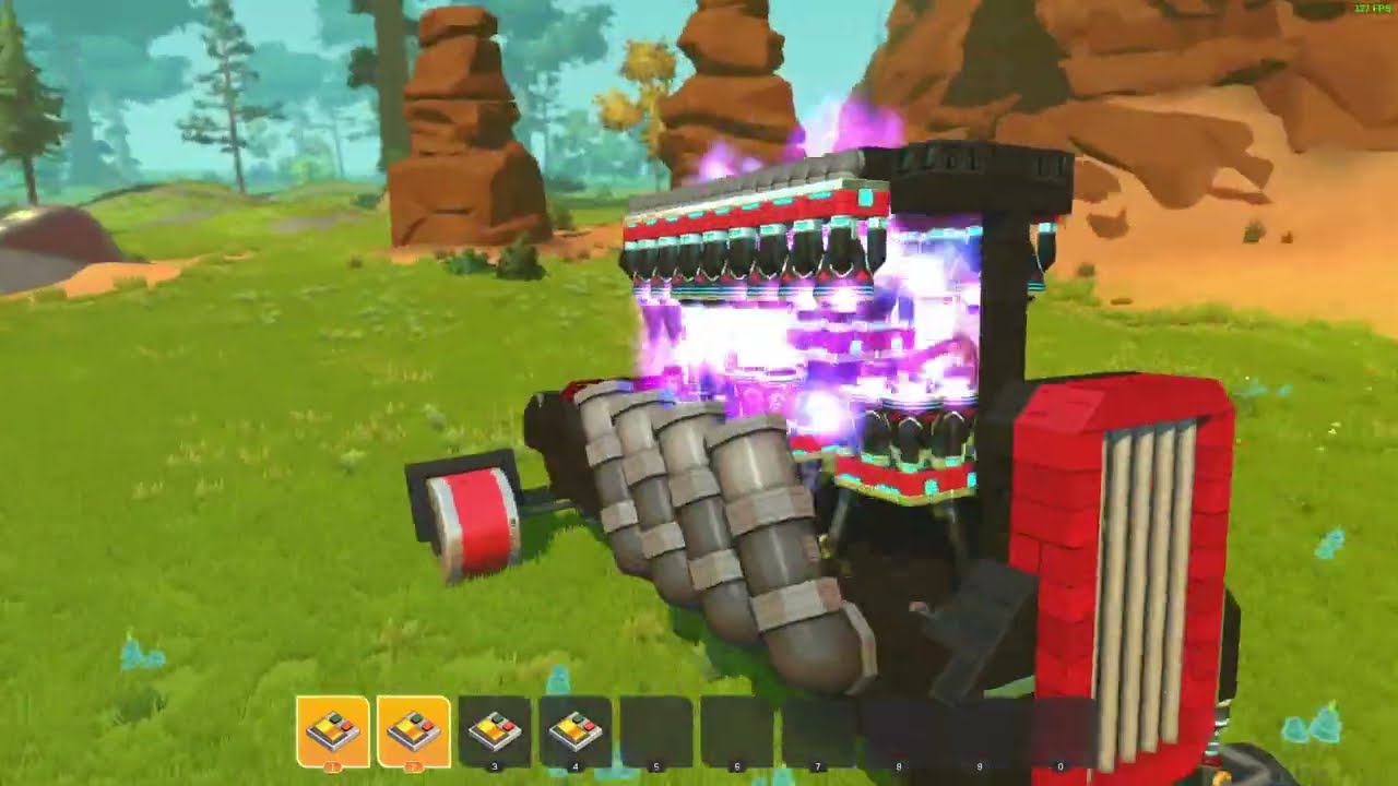 Scrap Mechanic: Thruster Piston Engine Rat Rod