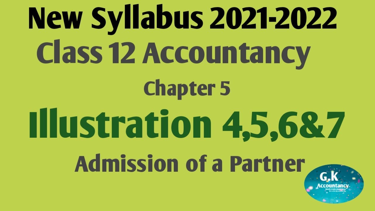 12th Accountancy Chapter5 (illustratio 4,5,6&7)