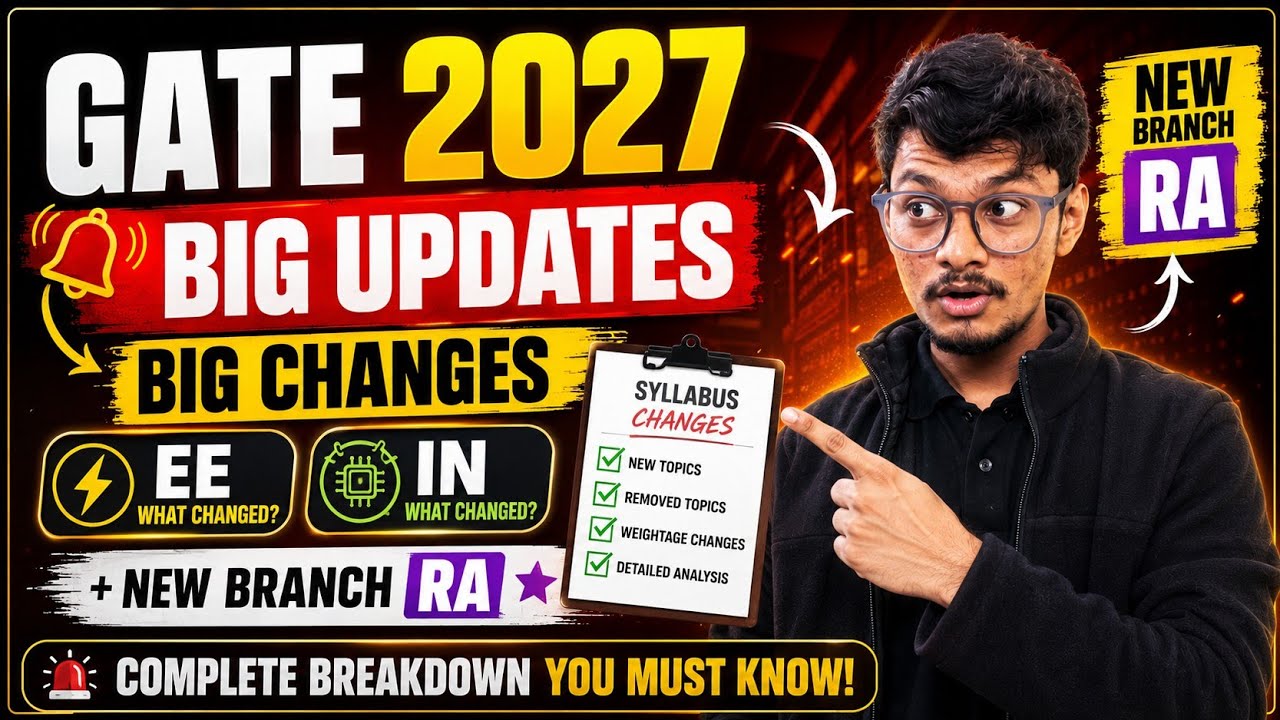 🔥GATE 2027 (EE/IN/RA) Big Updates || HOW TO COVER || PrepFusion