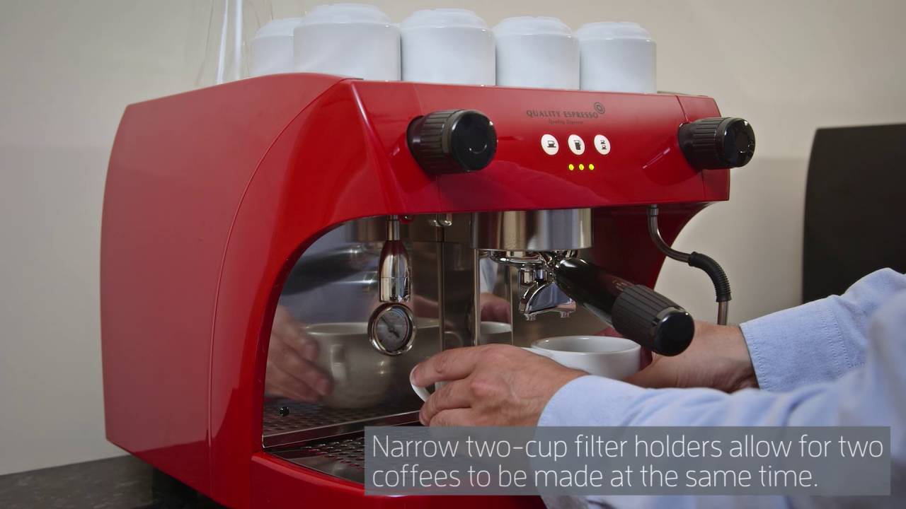 The Visacrem Ruby Espresso Machine - Captioned