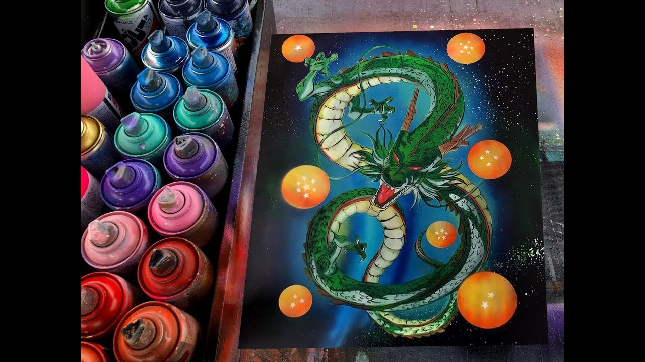 Shenlong - Dragon Ball SPRAY PAINT ART by Eden