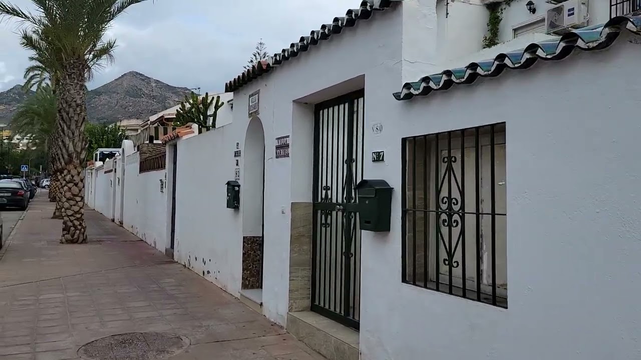 Benalmadena, Malaga Spain - Avda de Las Palmares near the beach. Ep 22