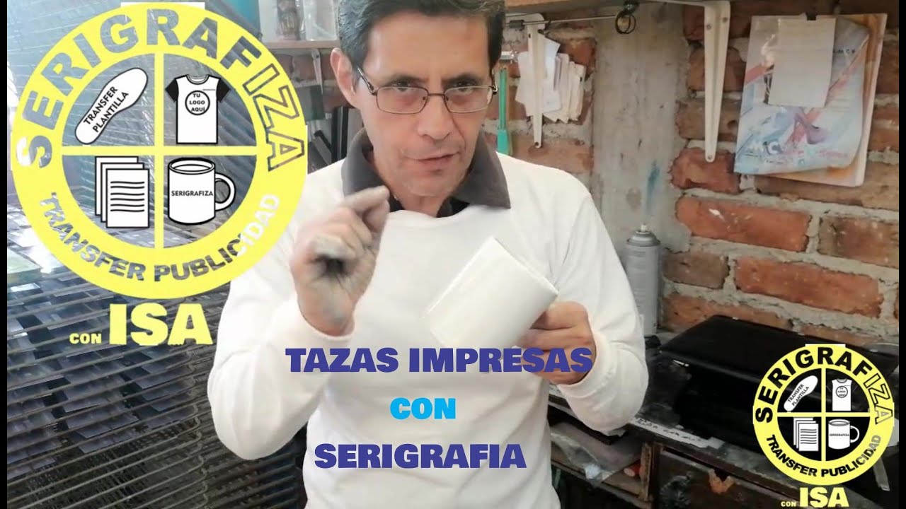 TAZAS IMPRESAS con SERIGRAFIA* SERIGRAFIZA con ISA