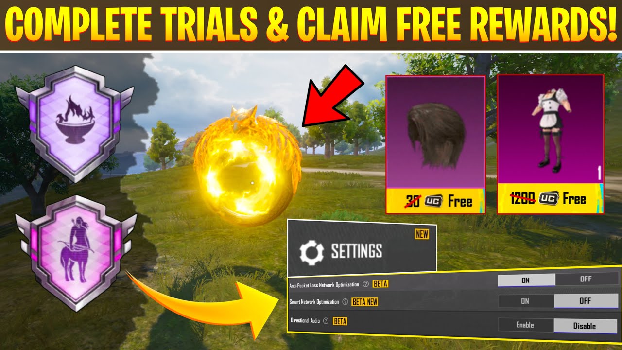 😲BGMI 4.4 Update New Settings Explained &ndash; Full Guide Complete All Trials and Unlock Free Rewards