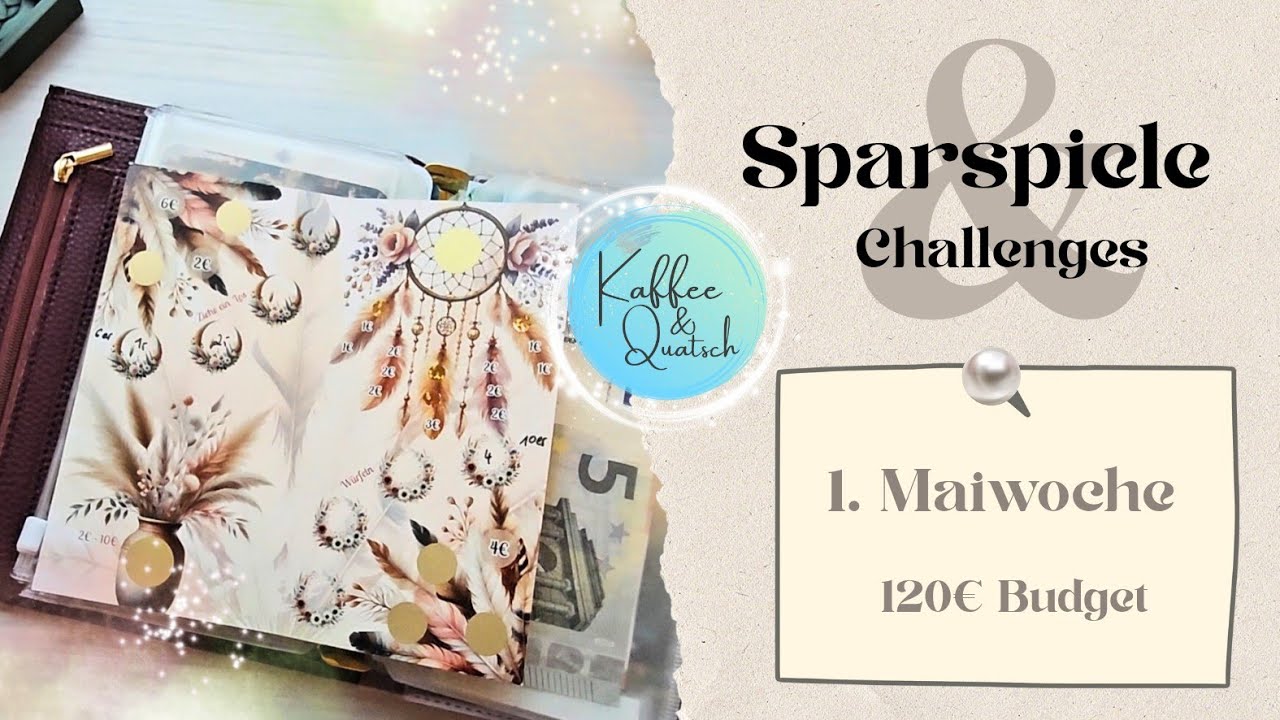 Sparspiele und Challenges 🏵 Teil 2 🏵 1. Mailwoche🏵