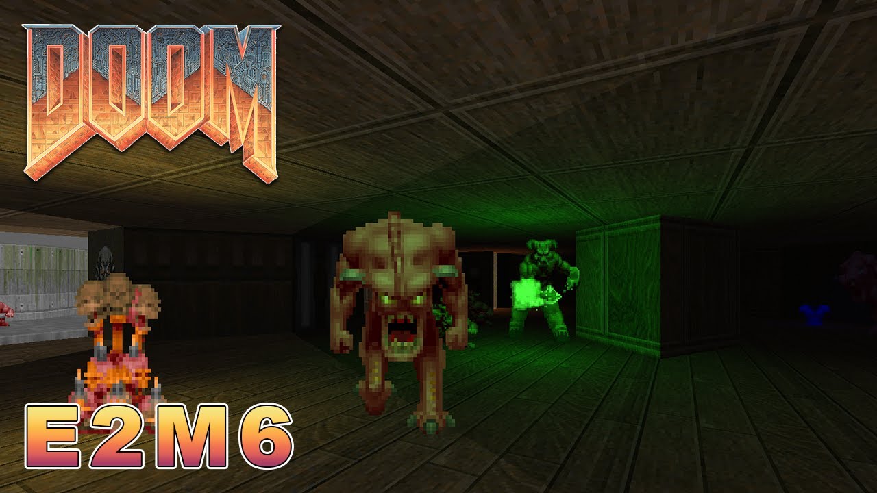 Ultimate Doom Longplay - E2M6: Halls of the Damned (Ultra-violence/Pistol Start)