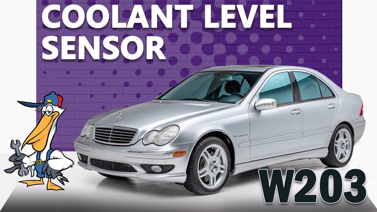 Замена датчика уровня охлаждающей жидкости Mercedes-Benz W203 C-Class