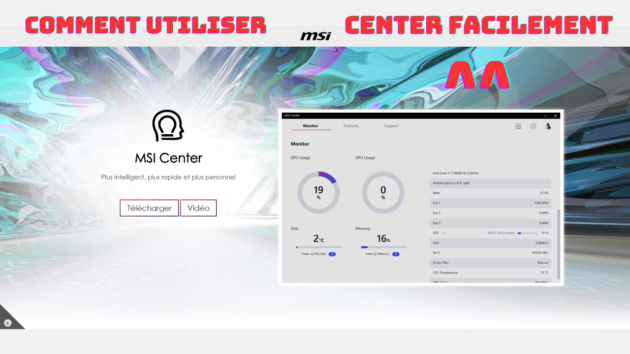 Comment utiliser facilement MSI Center