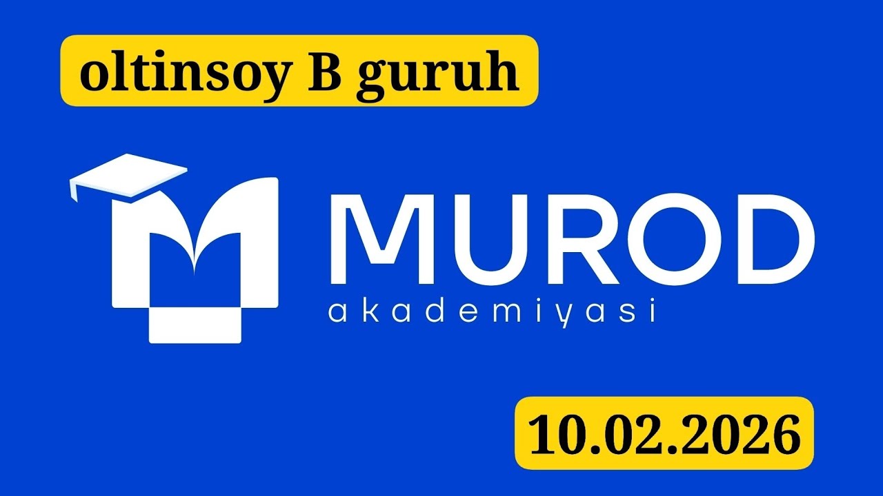 OLTINSOY B GURUH. YOSH IQTIDOR EGALARI 2-QISM 4-MAVZU. 10.02.2026