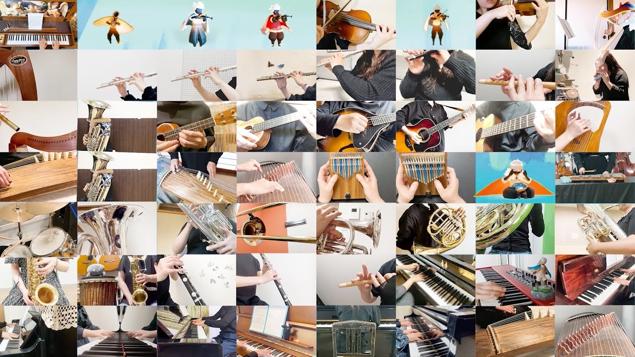 【Sky リモート合奏】35人のWaltzing in the Rain(雨林の曲/8番楽譜) 第5回リアルSky合奏団 Sky COTL