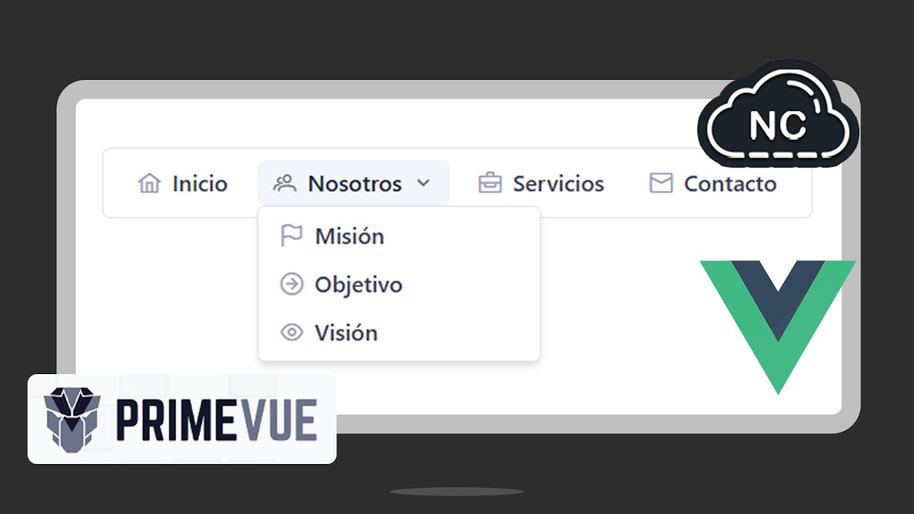 CÓMO CREAR UN MENU CON PRIMEVUE EN VUE 🌳