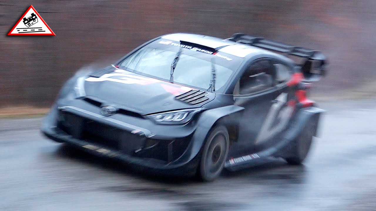 Flat Out Elfyn Evans | Test Rallye Monte-Carlo 2025 | Toyota Yaris GR Rally1 WRC [Passats de canto]