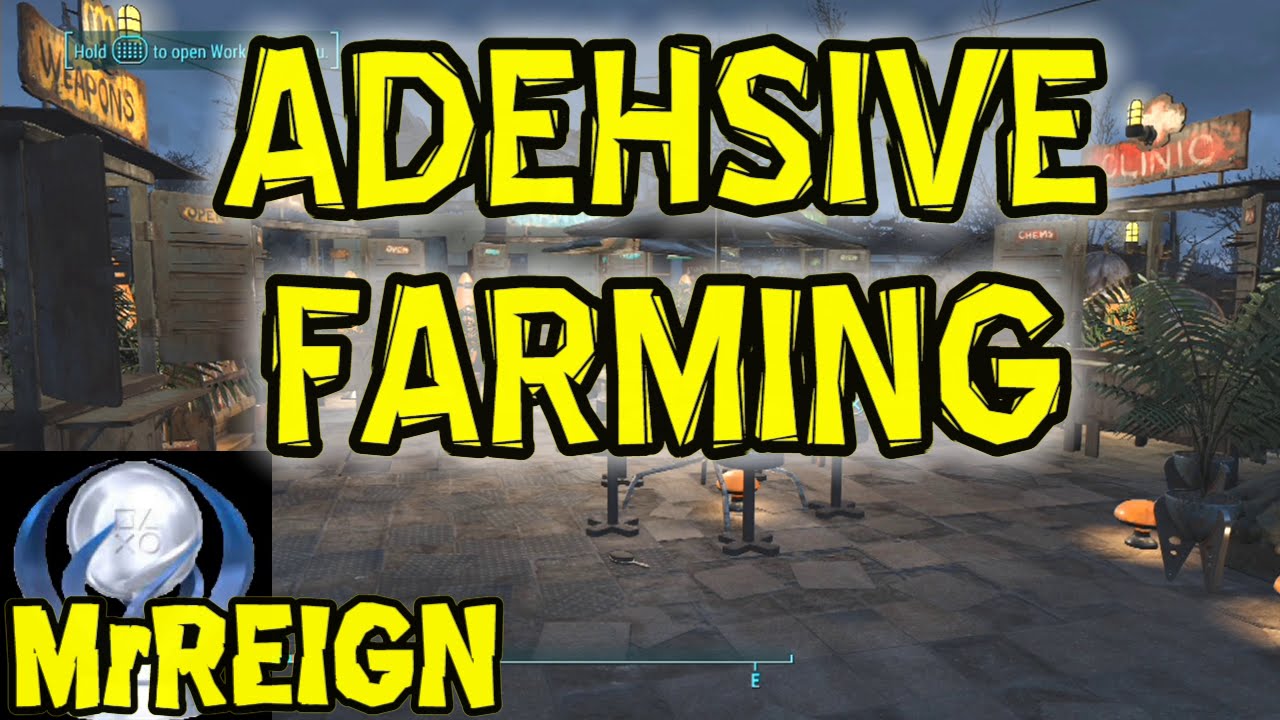 Fallout 4 - Adhesive Farming - Easy Adhesive For Crafting - No Cheats
