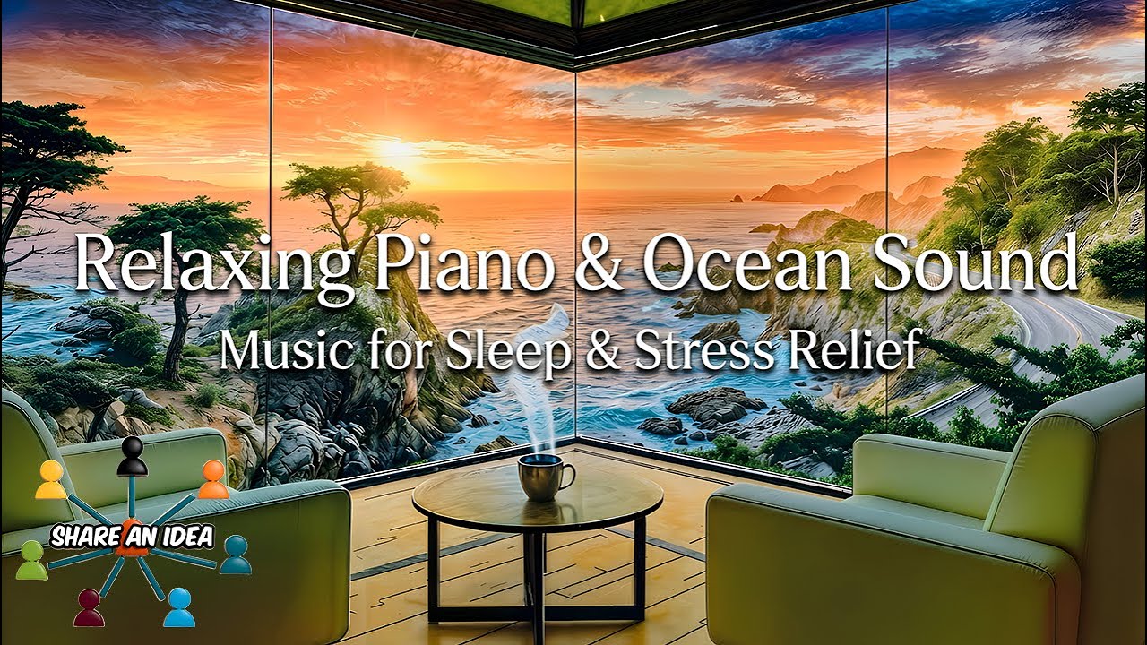 Relaxing Music & Ocean Waves 🌊 | 17 Mile Drive Deep Sleep