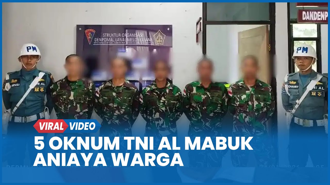 5 Oknum TNI AL Mabuk Aniaya Warga hingga Bentrok di Markas Lanal