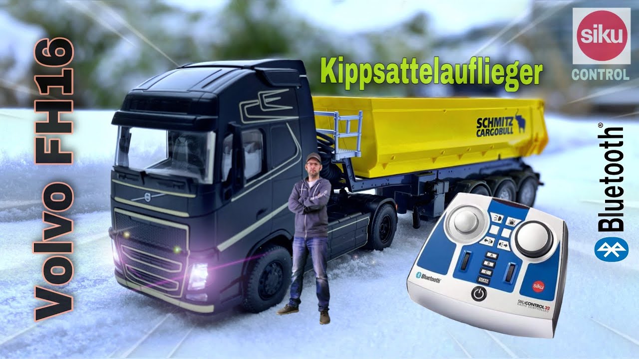 SIKU CONTROL VOLVO FH16 + 3-ОСЕВОЙ ПОЛУПРИЦЕП | BLUETOOTH | ПОЛНЫЙ ОБЗОР | 1:32