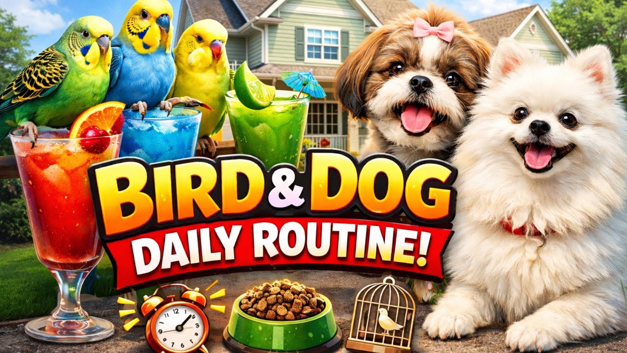 Daily Routine 😘 with My Birds & Dogs | Pet Lover Vlog