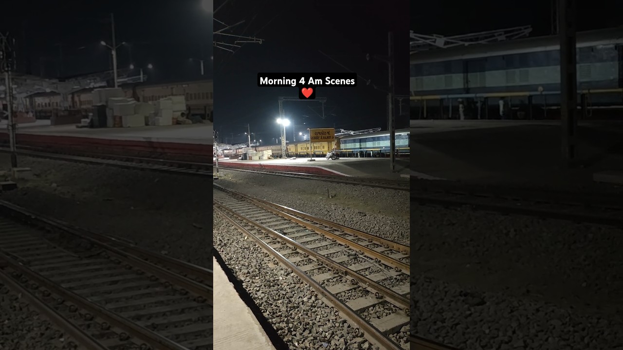 Early Morning Scenes at Rajkot | Vatva WDM3A Shunted the rake of Rajkot-Coimbtore Exp #shorts #train