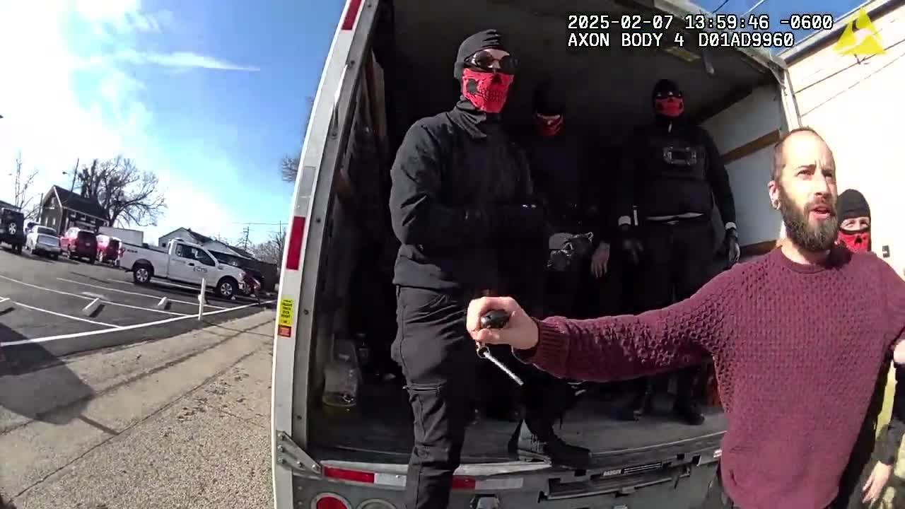 Body cam footage shows police interact with neo-Nazis after demonstration in Cincinnati area