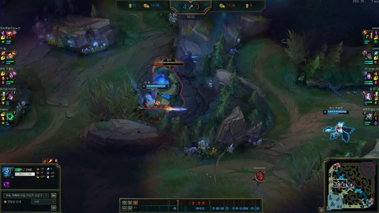 LB vs Ahri midgame destruction solo carry [KR Solo Queue]
