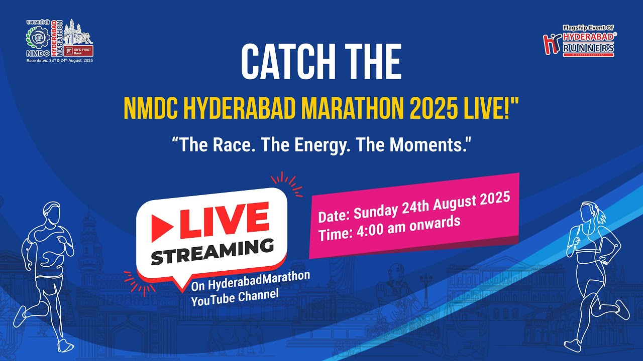 NMDC Hyderabad Marathon 2025 | Race Day Live Coverage
