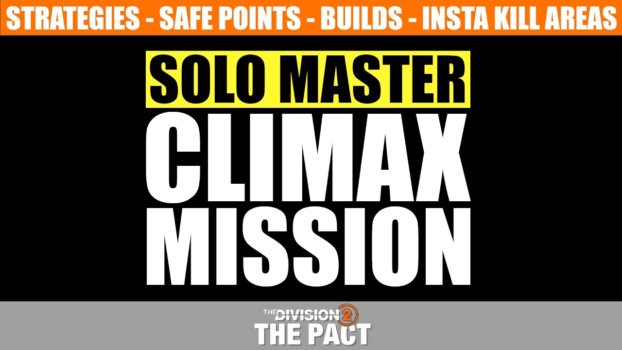 How To Beat The Climax Mission Solo On Master Difficulty!