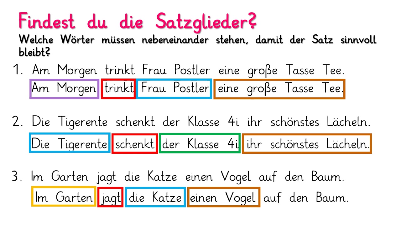 Satzglieder