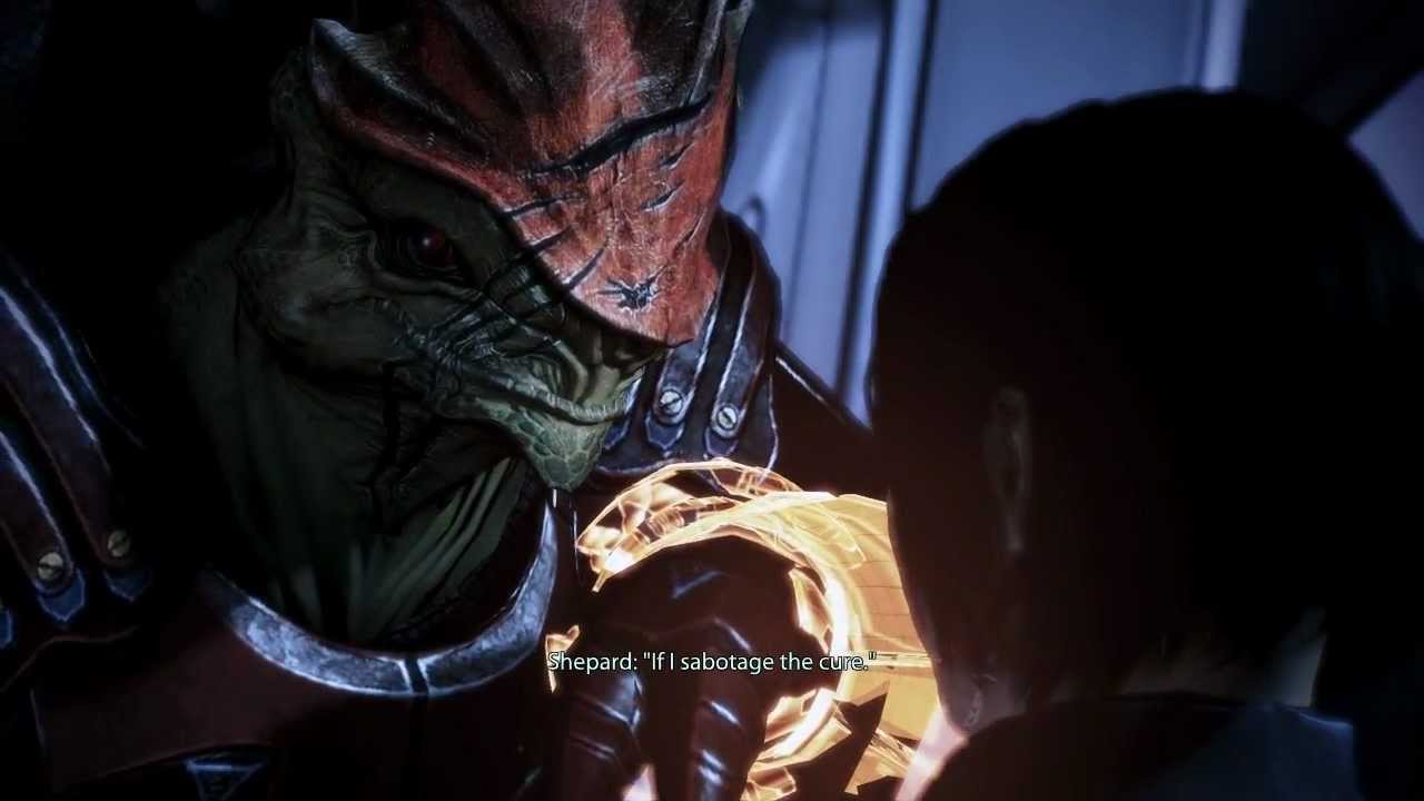 Mass Effect 3 - Wrex confrontation - all dialogue