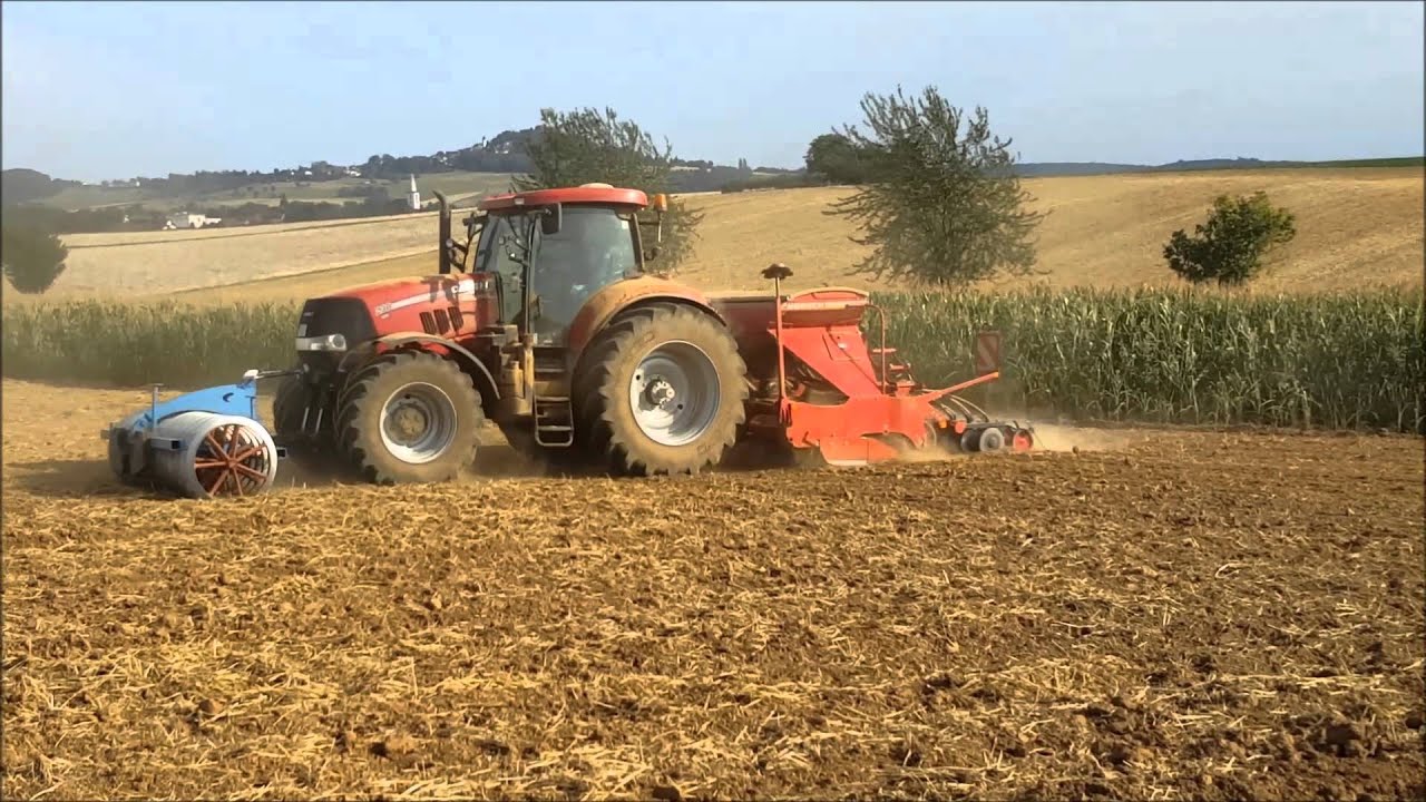 Raps Säen 2015 mit Case Puma 230 und Horsch Express 3 HD